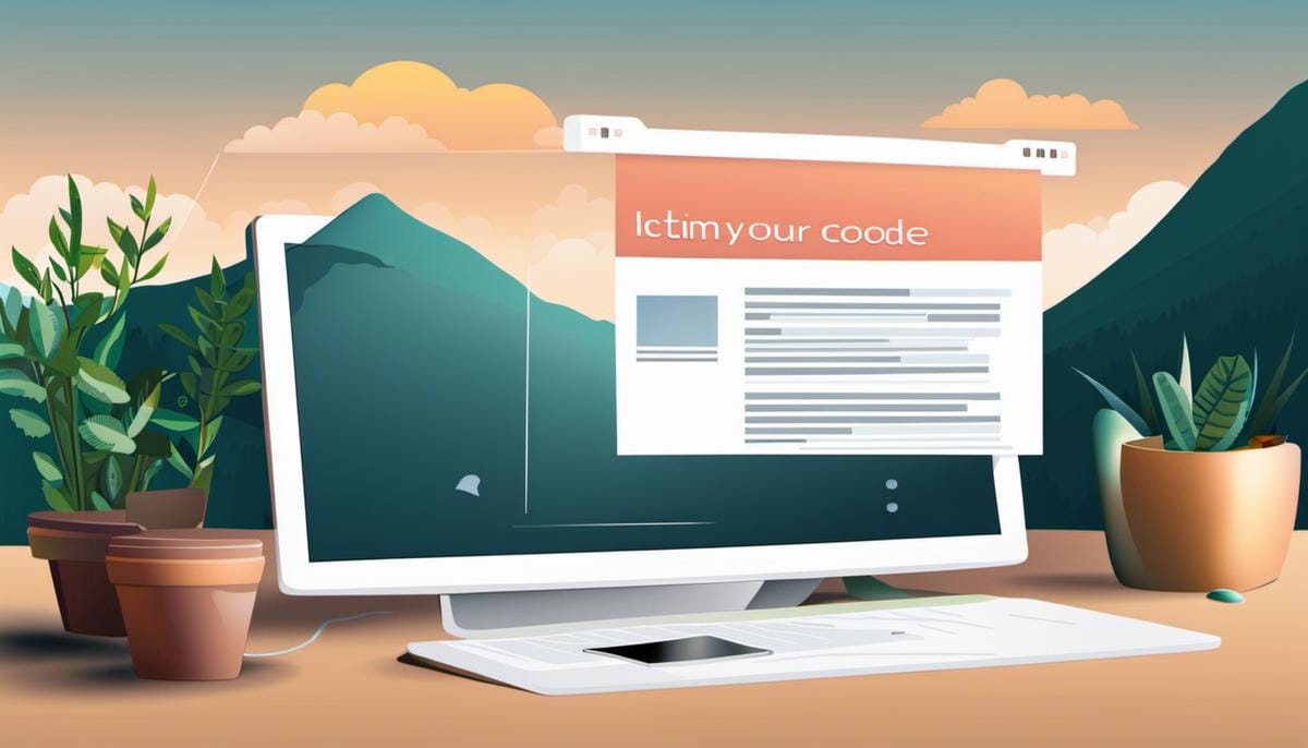 Illustration of a HTML code snippet with figcaption element included for image captioning